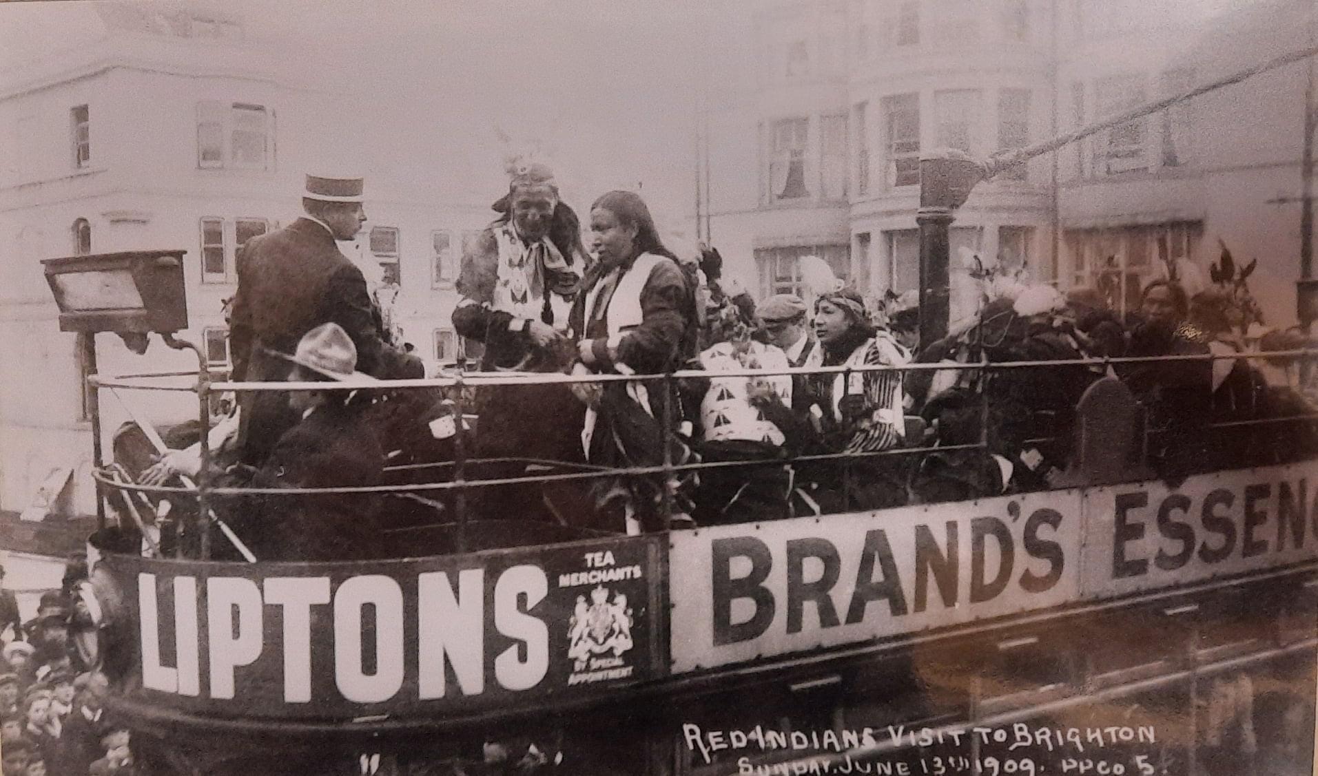 Native American Indians visit Brighton 1909